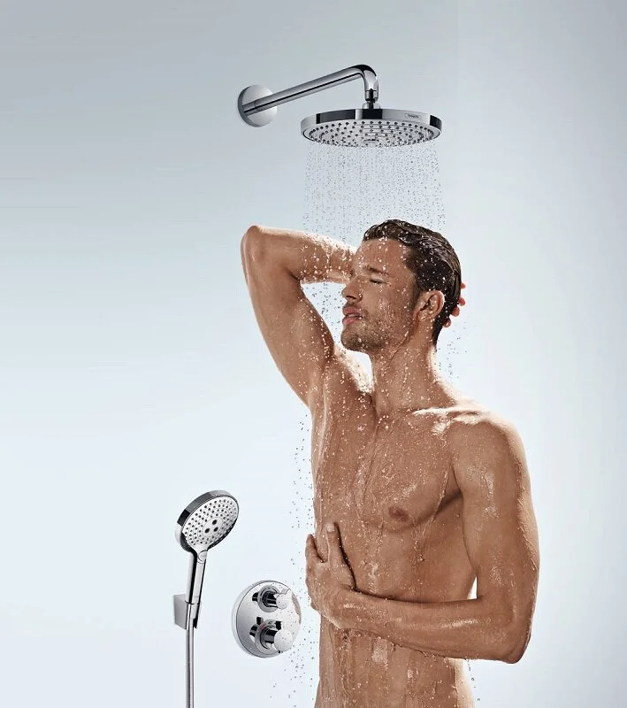 Смеситель для ванны с душем Hansgrohe Ecostat S 15758700 белый