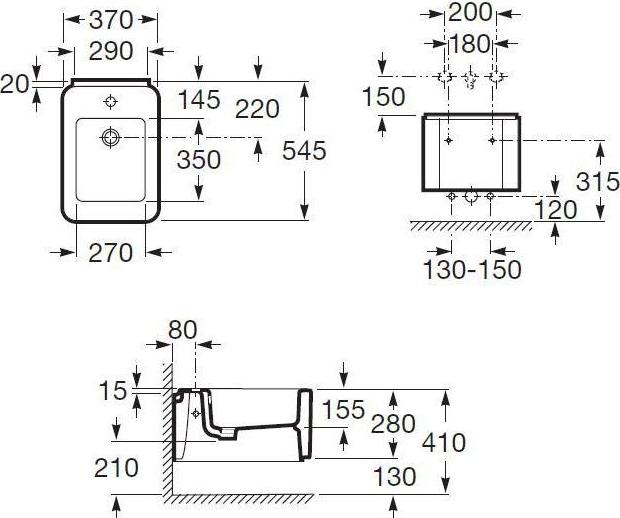 Подвесное биде Roca Element 357575000