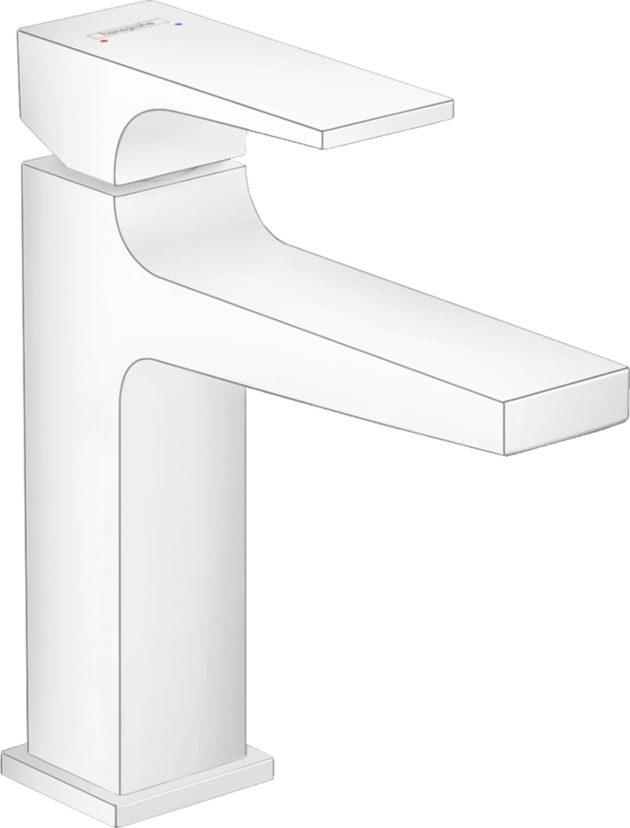 Смеситель для раковины Hansgrohe Metropol 32507700, белый матовый