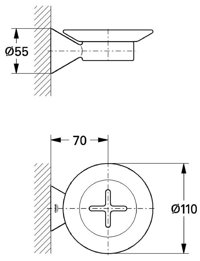 Мыльница Grohe Sensia 28978001