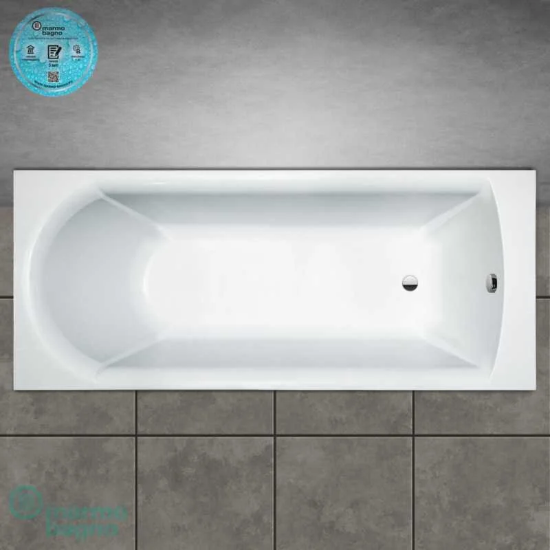 Ванна из искуственного камня Marmo Bagno MB-GL150-70 белый