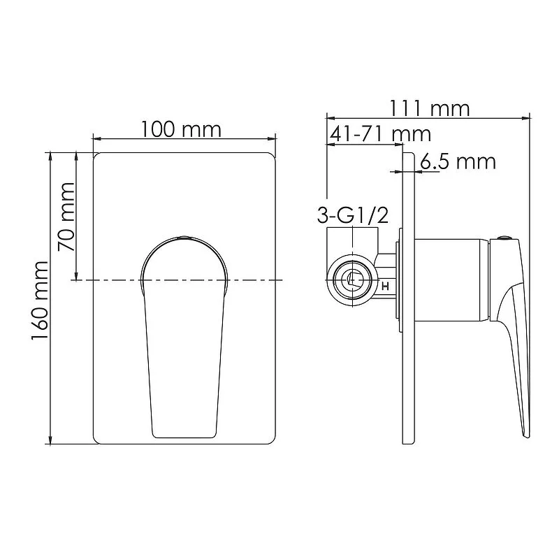 Смеситель для раковины WasserKRAFT Wiese 8400 A66553 черный