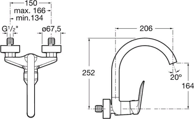 Смеситель для кухонной мойки Roca Logica 5A7627C00