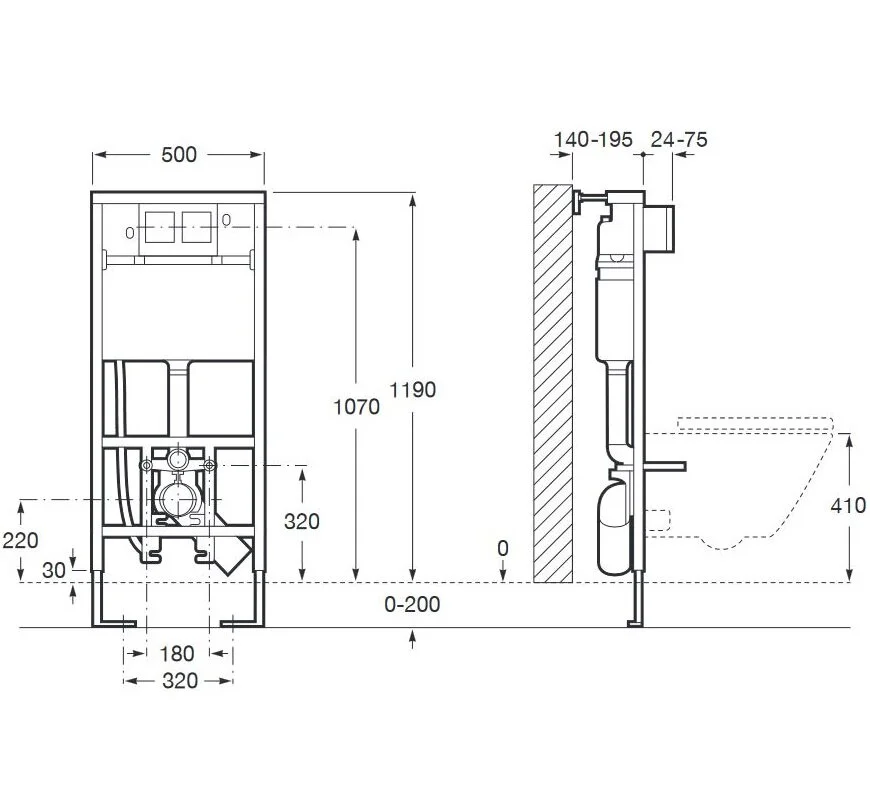 Инсталляция Roca с унитазом Roca Gap 346477000, сиденье микролифт, комплект