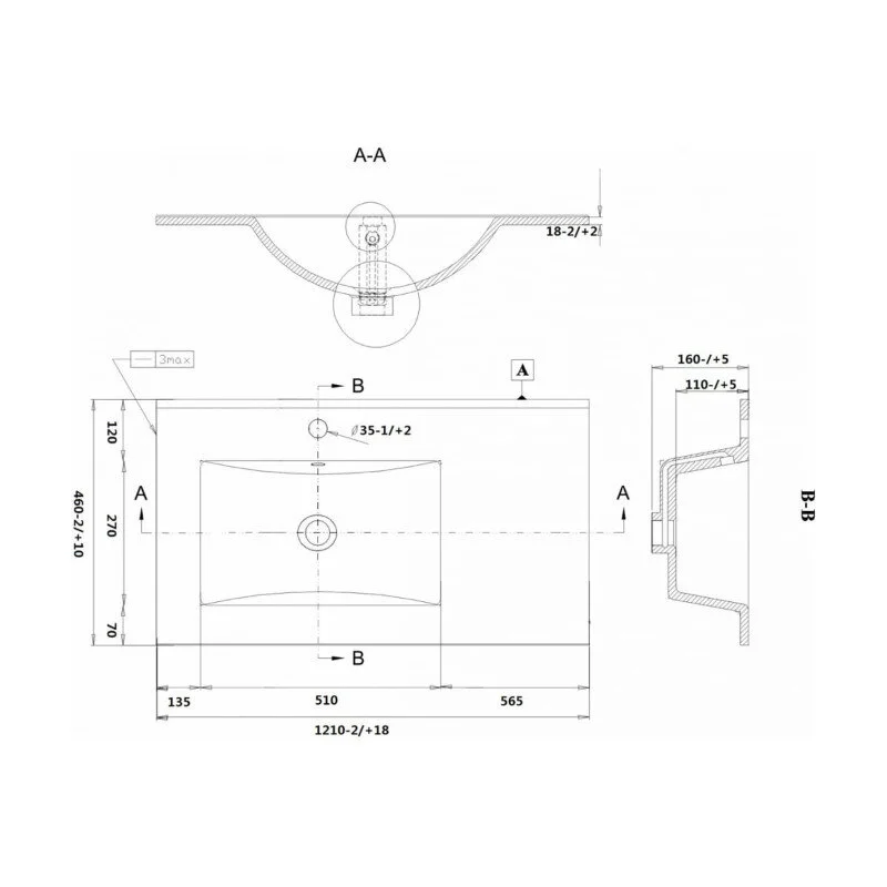 Раковина SanVit r9120L белый