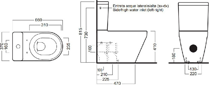 Бачок для унитаза Hatria Daytime Evo YXGV