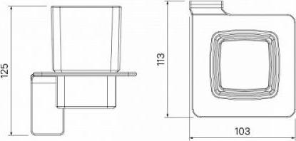 Подстаканник одинарный Iddis Slide SLIBSG1i45 чёрный