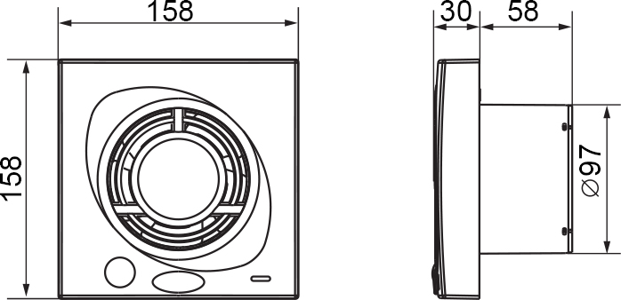 Вытяжной вентилятор Electrolux Move EAFV-100 с датчиком движения