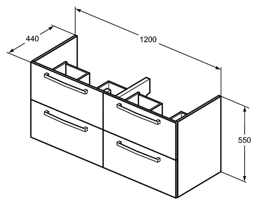 Тумба под раковину Ideal Standard Tempo E0539WG белый