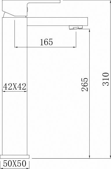 Смеситель для раковины Comforty FC045B-CMT 00004149950, черный матовый