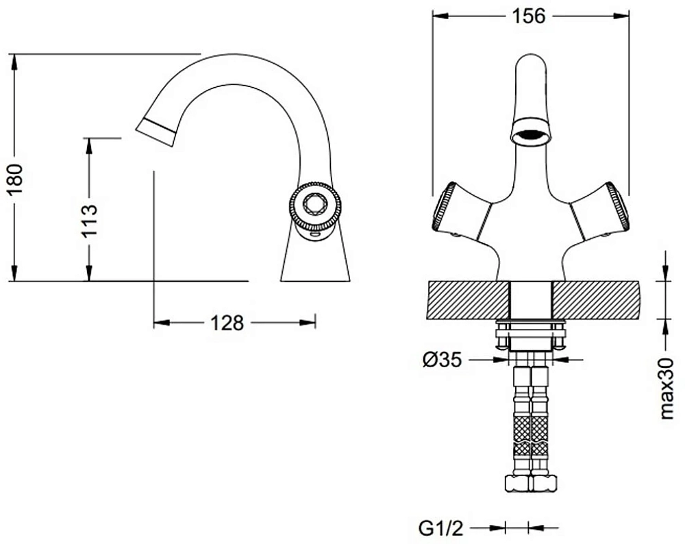 Смеситель для раковины Schein Superior 8066003 хром