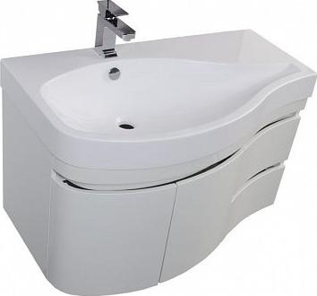 Тумба с раковиной Aquanet Сопрано 95 L 00212998 белый