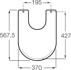 Крышка для биде Roca Carmen 806B5056B Soft Close, чёрный