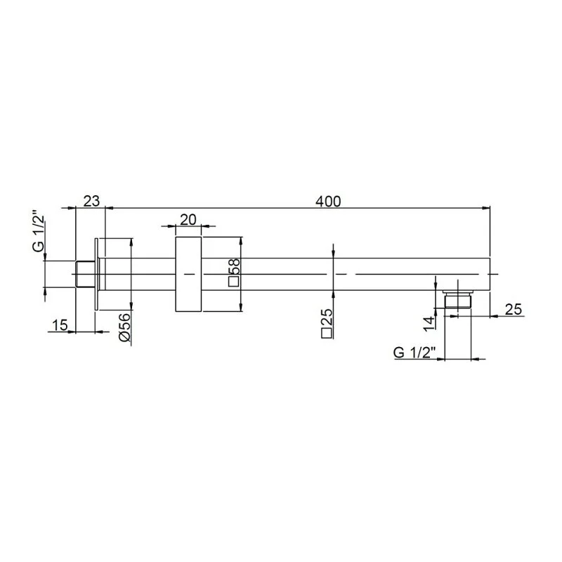 Держатель душа Paini 50PZ745QQ40 черный