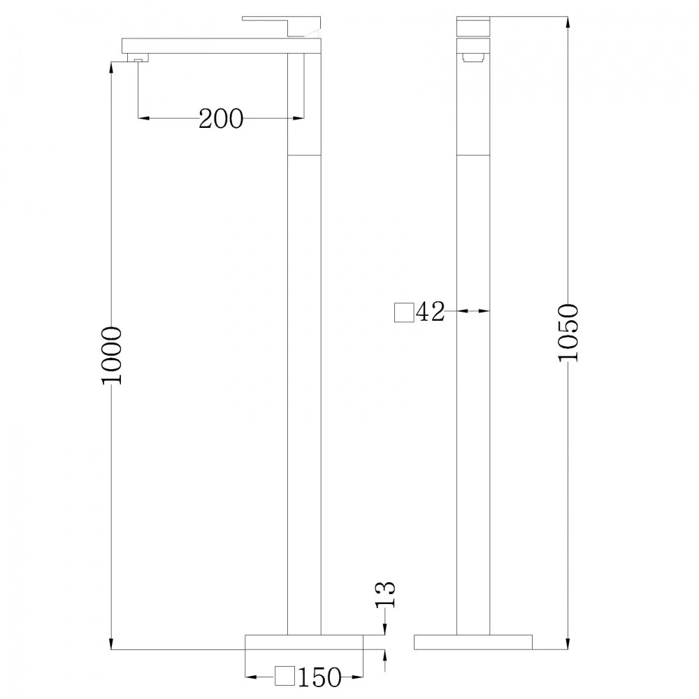 Смеситель для раковины Abber Daheim AF8241 хром