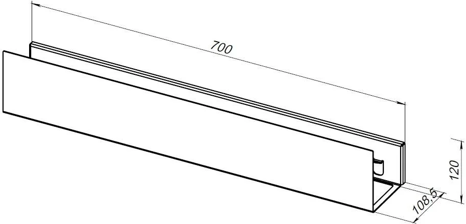 Полка Aquanet Магнум 302233 белый