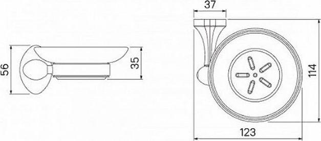 Мыльница Iddis Male MALSSG0i42, хром