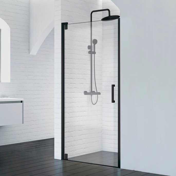 Душевая дверь в нишу BelBagno MARMI-B-1-90-C-NERO