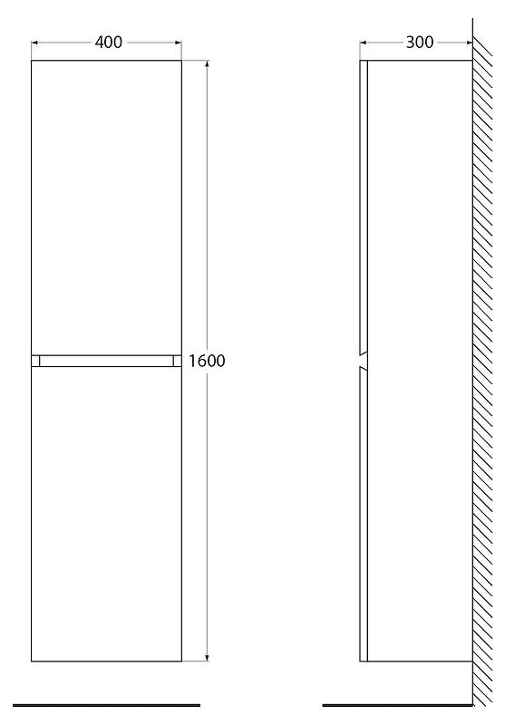 Тумба под раковину Cezares Molveno MOLVENO-1600-2A-SC-BG белый