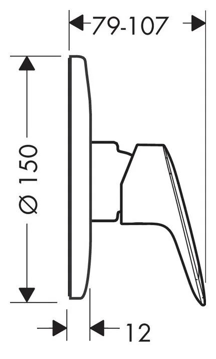 Душ гигиенический Hansgrohe Logis 71666000/32127000/27454000 хром, белый