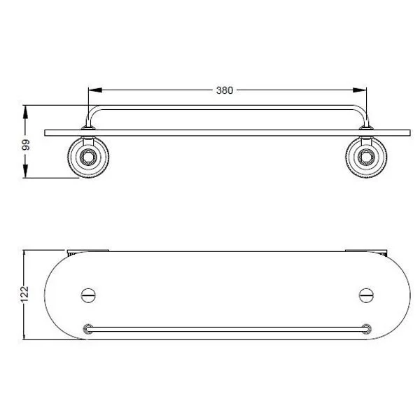 Полка Schein Superior 7066045SC хром