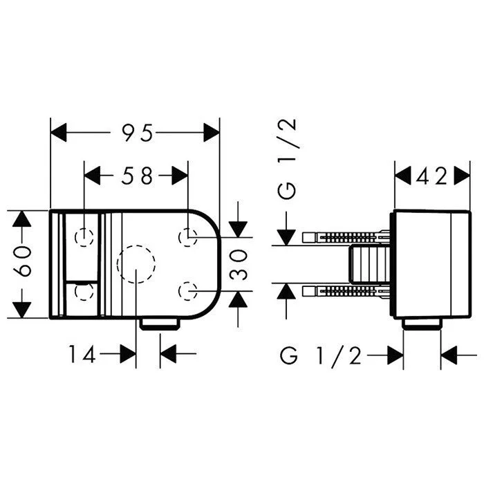 Шланговое подключение  Axor One 45723670 черный