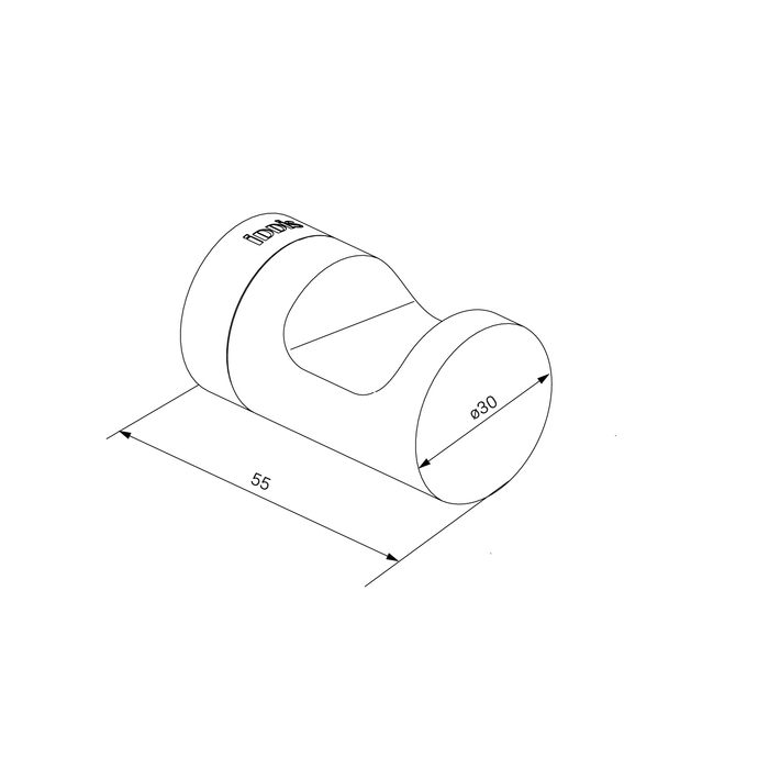 Крючок Iddis Noa NOABL10i41 черный