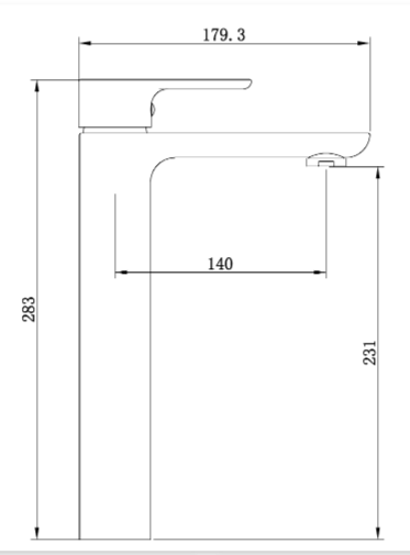 Смеситель для раковины beWash Tiere BVMM1BH357 черный