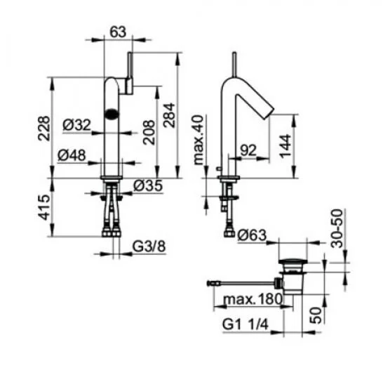 Смеситель для раковины Keuco Plan 52902010000 хром