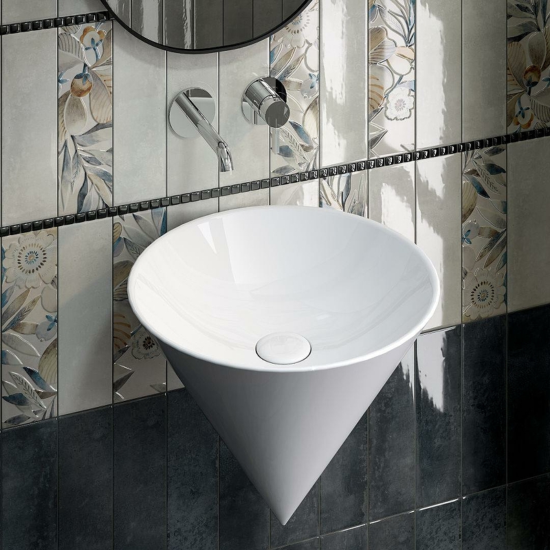 Раковина Kerama Marazzi Cono 44 CO.wb.44 Белая глянцевая