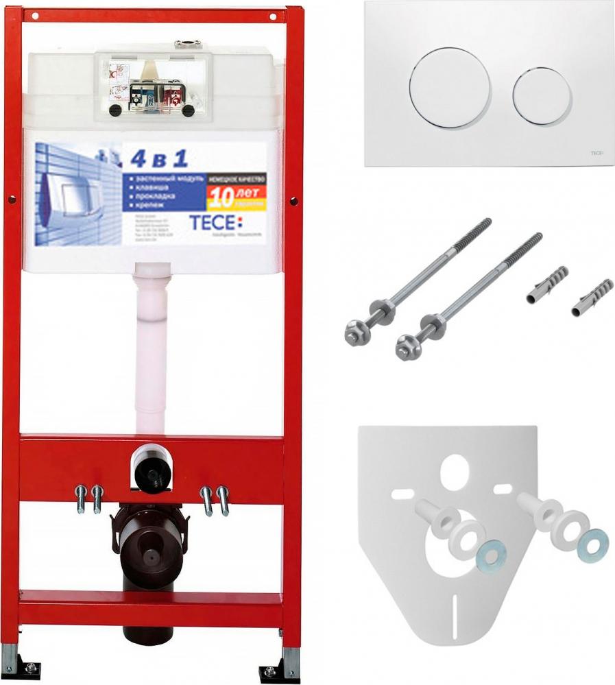 Система инсталляции для унитазов Tece Loop K440920 4 в 1 с кнопкой смыва