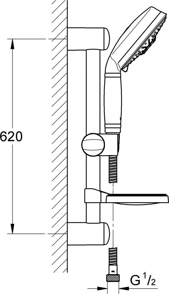 Душевой гарнитур Grohe Relexa Rustic 130 27139000