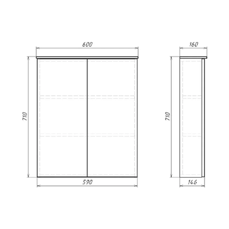 Шкаф Comforty Моно 00-00013803 коричневый