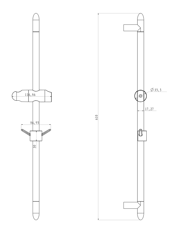 Душевая стойка Lemark LM8063C хром