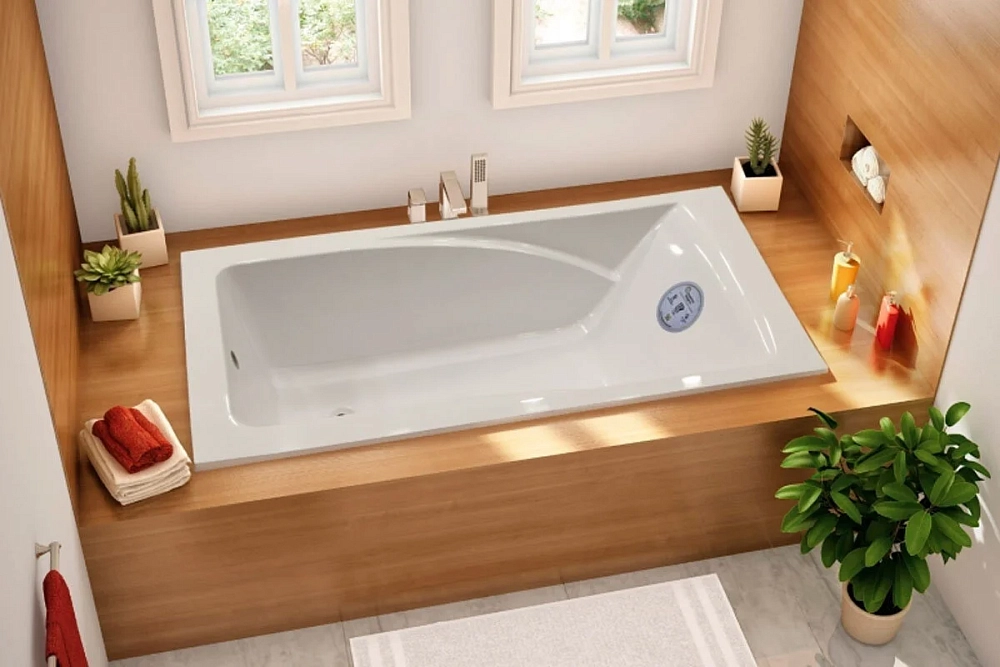 Ванна из искуственного камня Marmo Bagno София MB-SF170-80 белый