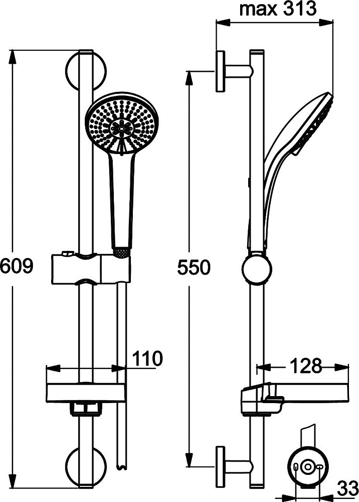 Душевой гарнитур Ideal Standard IdealRain B9415AA