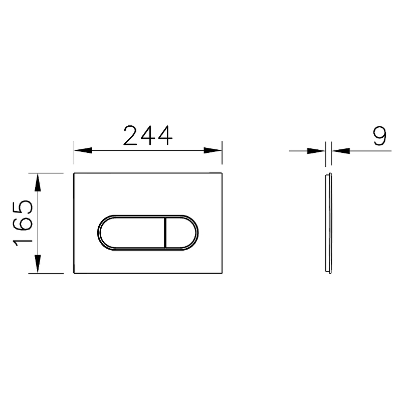 Комплект унитаза с инсталляцией VitrA Zentrum Round 9879B003-7200 сиденье микролифт, клавиша смыва хром