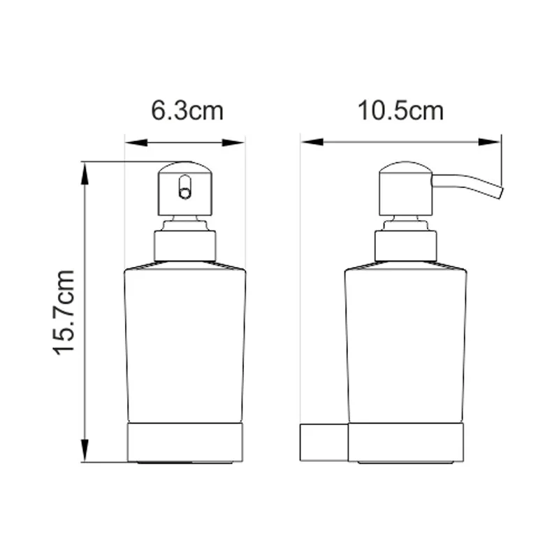 Дозатор для жидкого мыла WasserKRAFT Sauer K-7900 K-7999 золото;белый