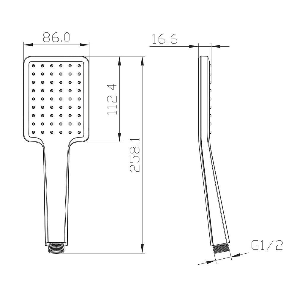 Душевая лейка Lemark LM8124BL