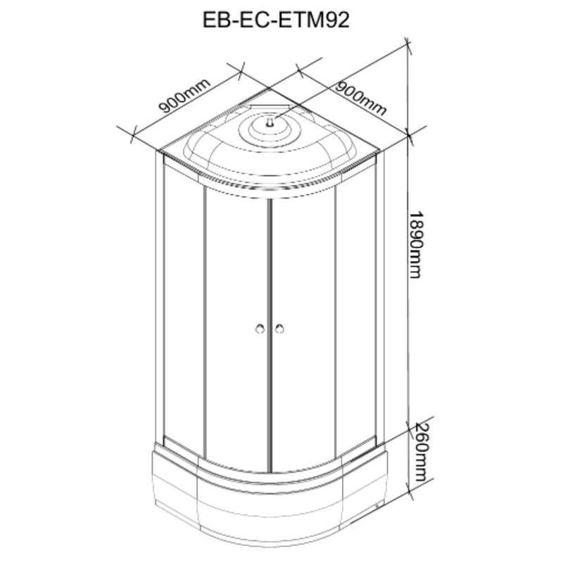 Душевая кабина Parly Classic Эконом ECM921