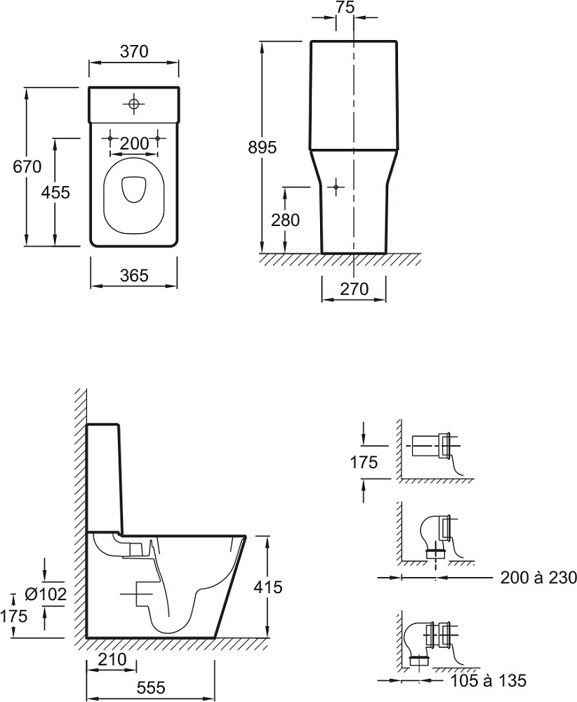 Бачок для унитаза Jacob Delafon Reve E4809-00