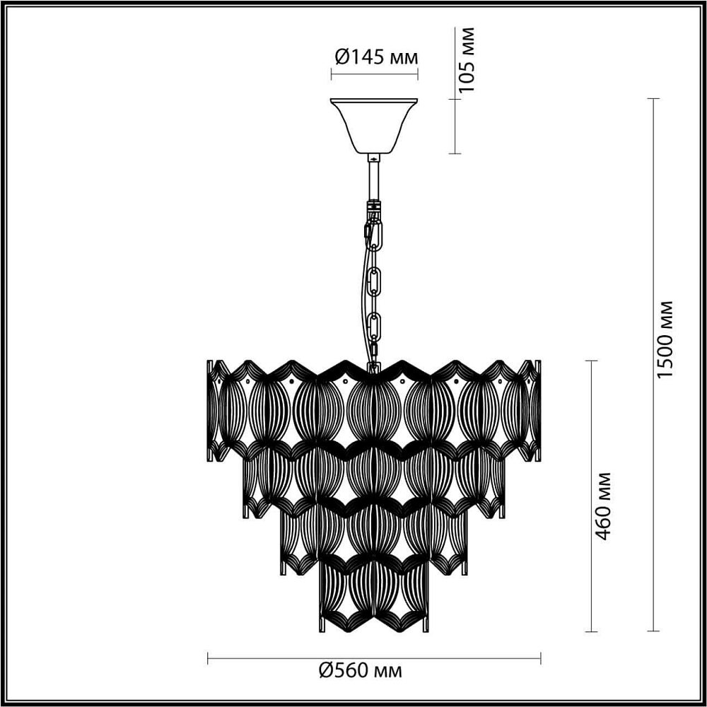 Подвесная люстра Odeon Light Somala 4918/10