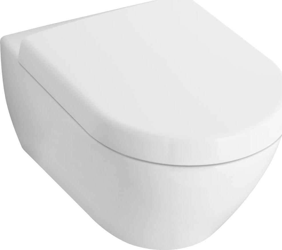 Чаша для подвесного унитаза Villeroy & Boch Subway 2.0 Plus 5600 10R1 alpin