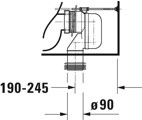 Чаша напольного унитаза Duravit Starck 2 21290900001