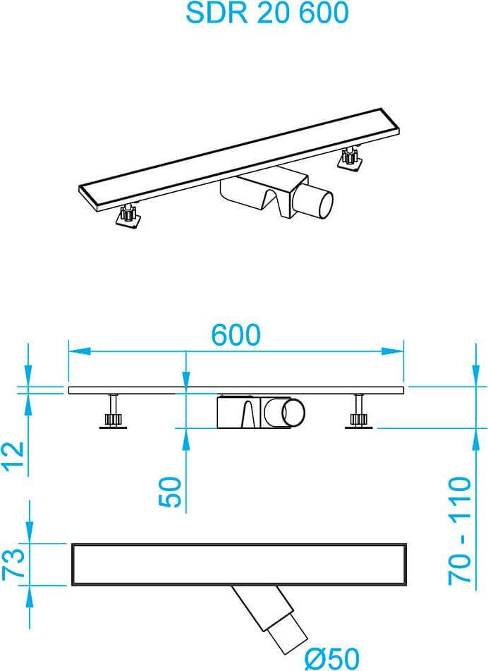 Душевой трап RGW SDR-20B 47212060-04