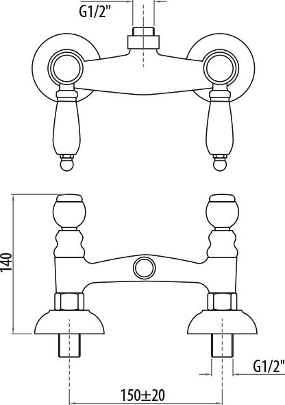 Смеситель для душа Gattoni Vivaldi Lever 1307713CO cr, хром