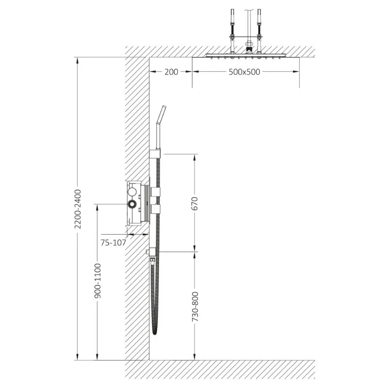 Душевая система Timo Petruma SX-5029/18SM черный