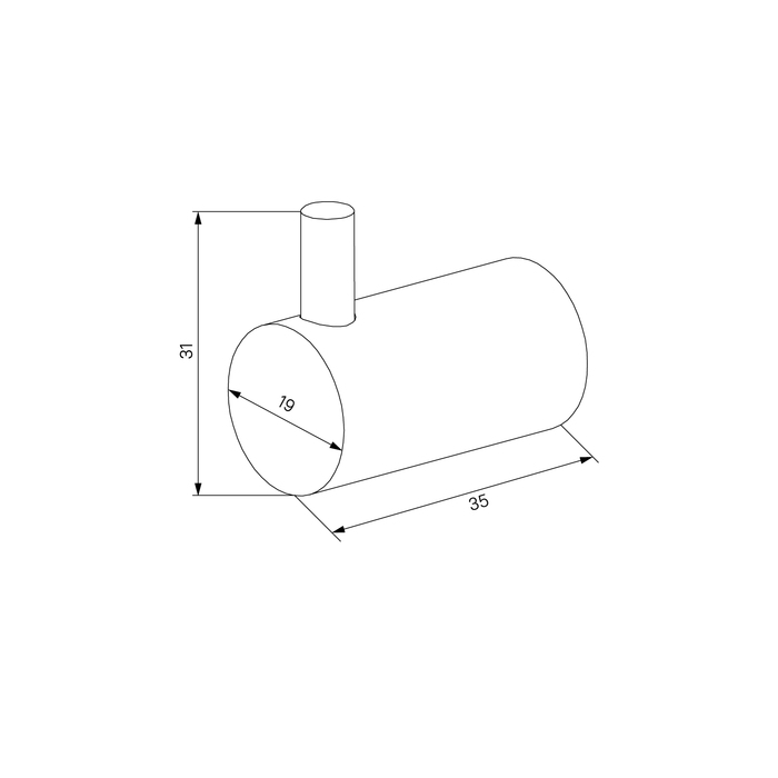 Крючок Iddis Petite PET2SB3i41 черный