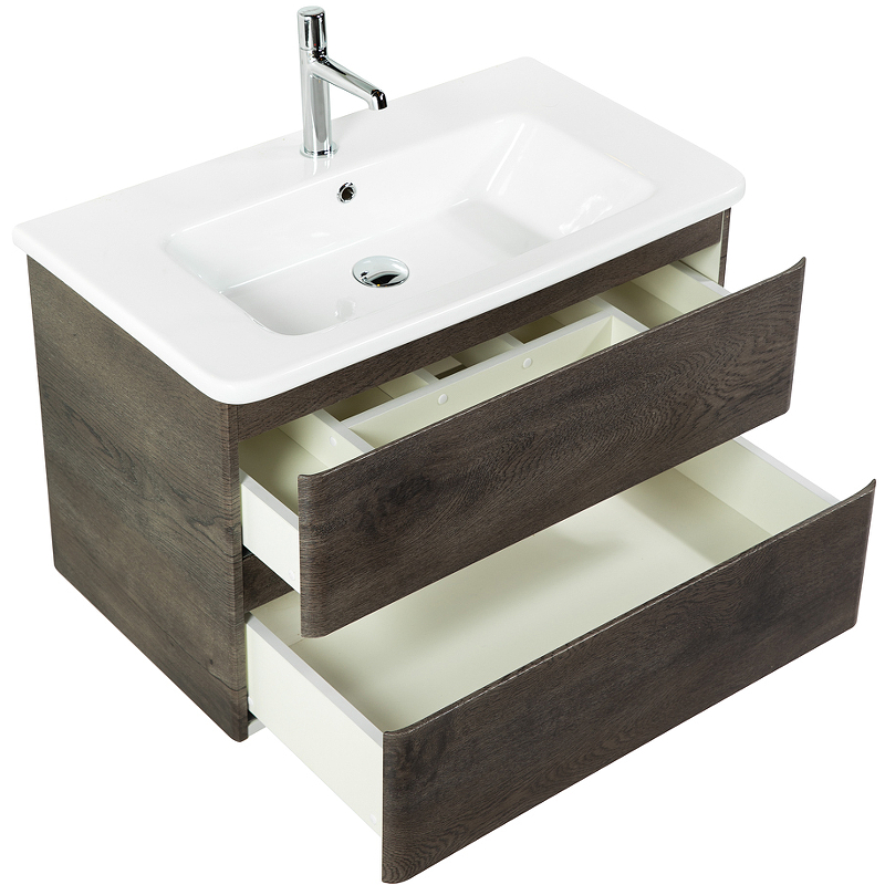 Тумба под раковину BelBagno ALBANO-CER-800-2C-SO-RNG 80 см, Robere Nature Grigio