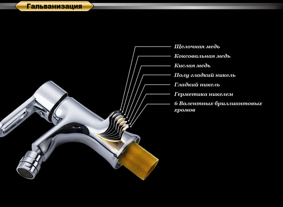 Смеситель D&K Paulinus Rhein DA1352201 для биде